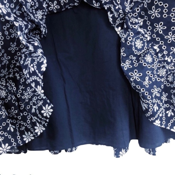 Kate Spade Shore Thing Eyelet Wrap Skirt Blue NWT - Picture 7 of 15